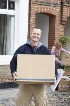 Moving van and boxes prepared for same day removals in Manorhouse