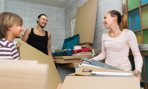 Professional office relocation planning in Manorhouse with organized moving boxes