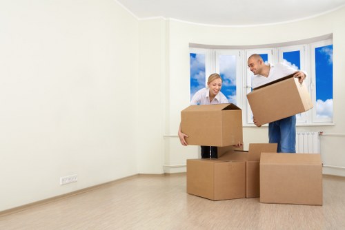Local removals team moving office furniture for a same day commercial relocation
