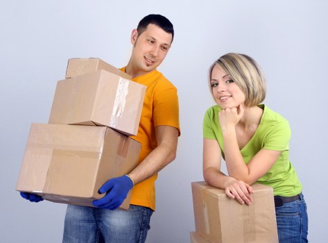 Risk assessment being completed before a man and van job begins