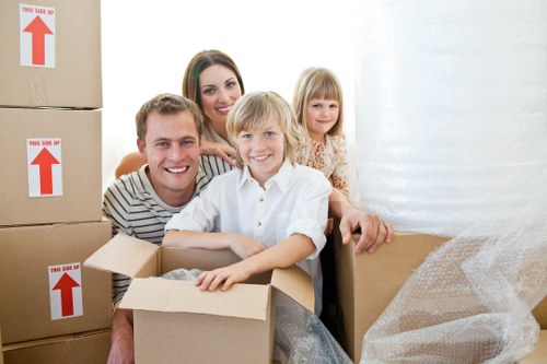 Unpacking boxes and settling into a new home in Manorhouse