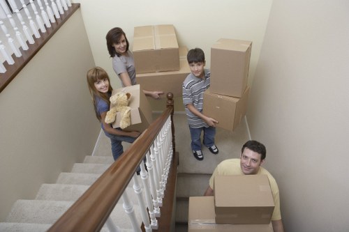 Staff handling items carefully during a Manorhouse removal service